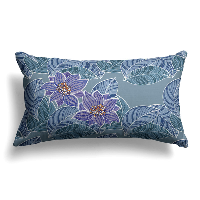 Coussin Mangnolia, Vert/mauve