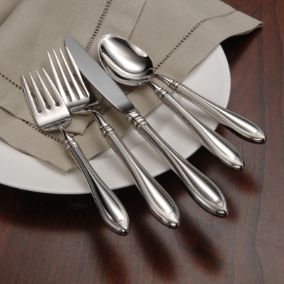 Sheraton 5 Piece 18/10 Stainless Steel Flatware Set, Service for 1