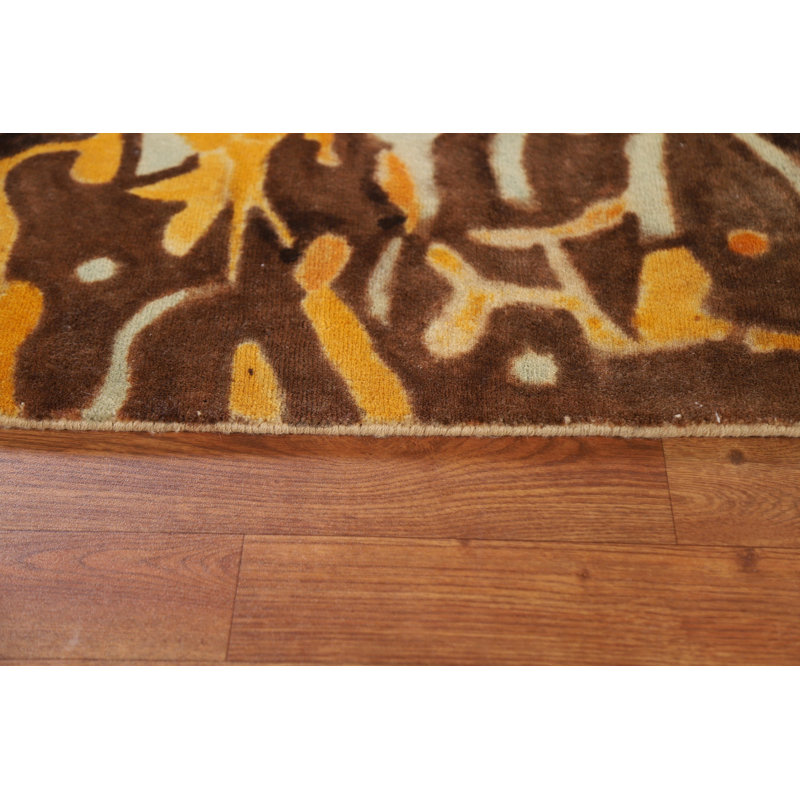 Tapis unique en laine noué à la main 5 pi 5 po x 7 pi 5 po nouvel âge Tahmel