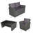 Wood 4 - Person Patio Conversation Set with Cushions-1152477793