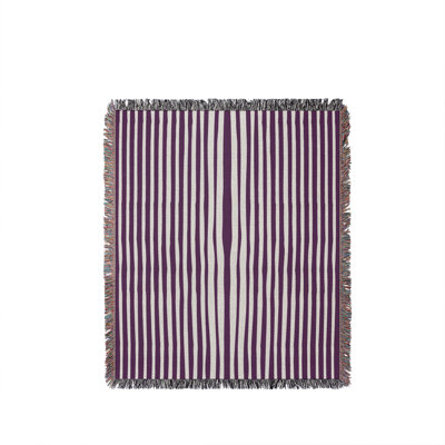 River Stripped Cotton Throw Blanket