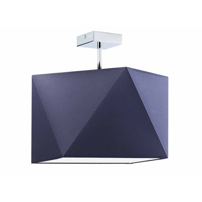 Demarian Fabric Semi Flush Mount