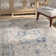Christa Oriental Turquoise/Ivory Area Rug