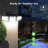 1-Pack Solar Powered Outdoor Security Light with Motion Sensor 6000K