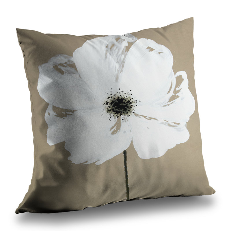 Abstract Color Splash Flower - Bathroom Farmhouse – Throw Pillow Cover Only, Double-Sided Print, Insert Not Included