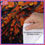 Housses de couette à motif abstrait orange et noir-126343588