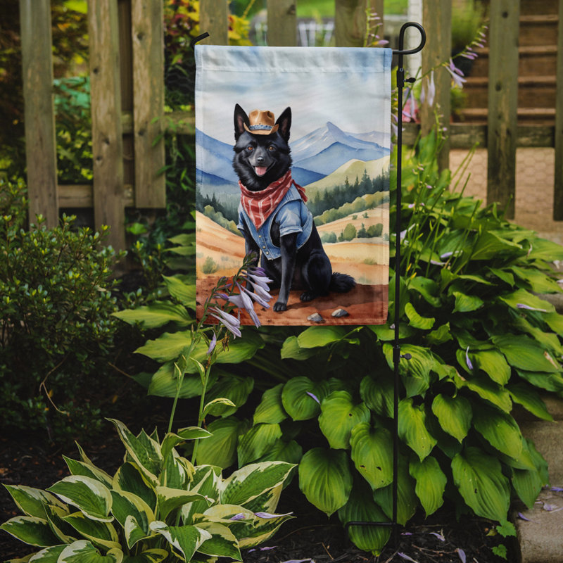 Drapeau Cowboy Welcome Garden, Schipperke