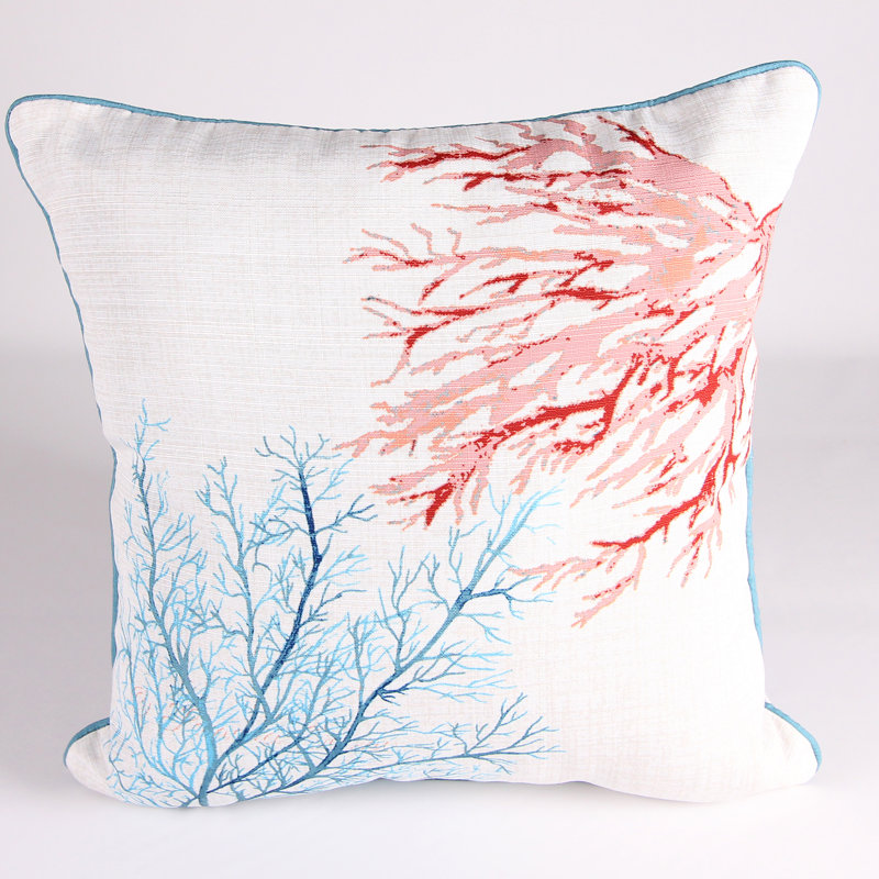 18" x 18" Indoor Throw Pillow, Coral Friends