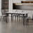 Sintered Stone Table White Ash Seating Set