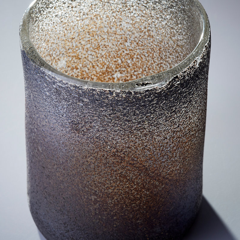 Cordelia Glass Table Vase, 8.5" H x 6.5" W x 6.5" D, Light Brown