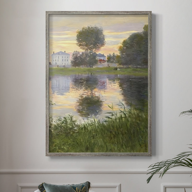 Vintage Landscape XCVI Framed Print - Solid Wood, 15" H x 12" W