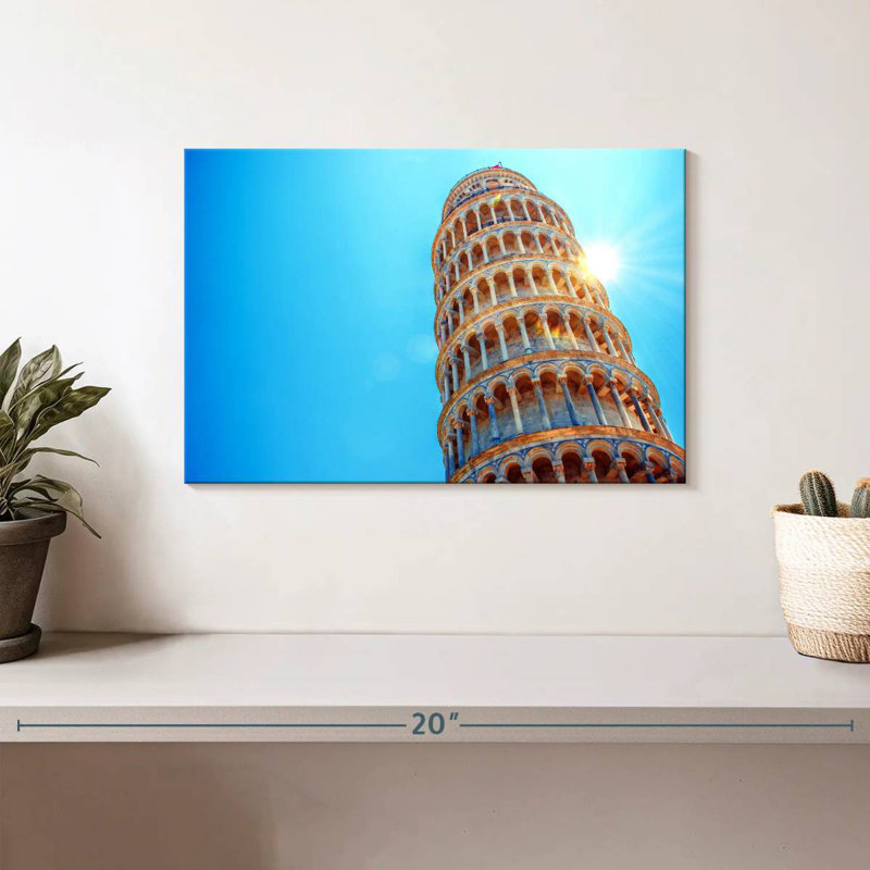 Lilie The Tower Of Pisa, 8" H x 12" W