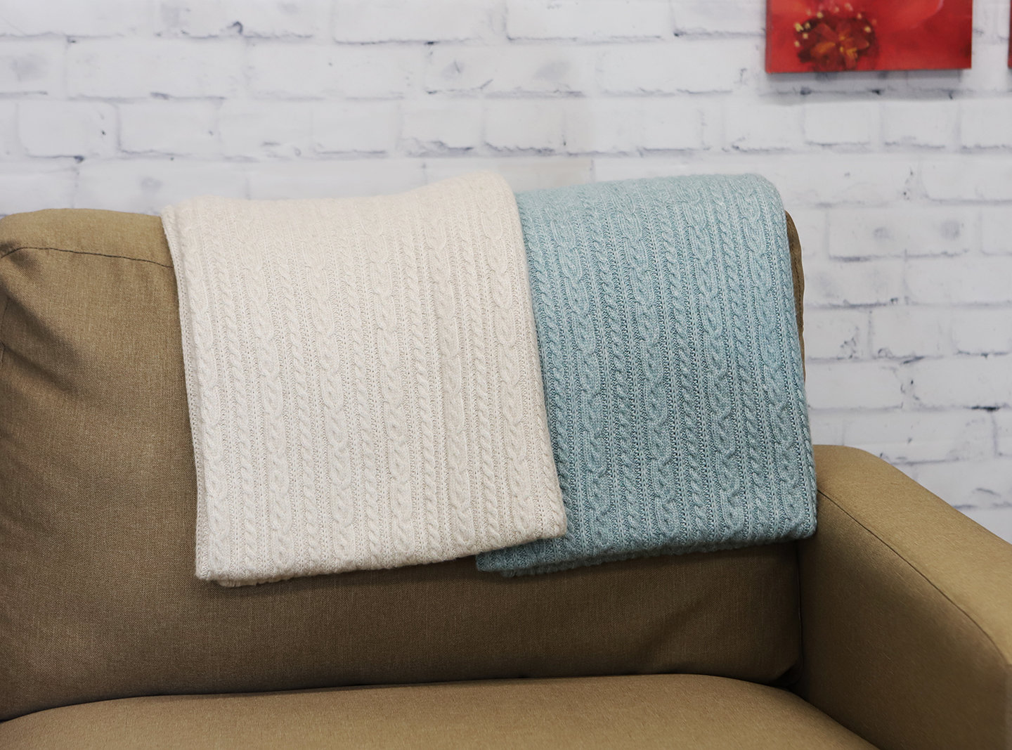 Knitted Throw Blanket, Mainsail