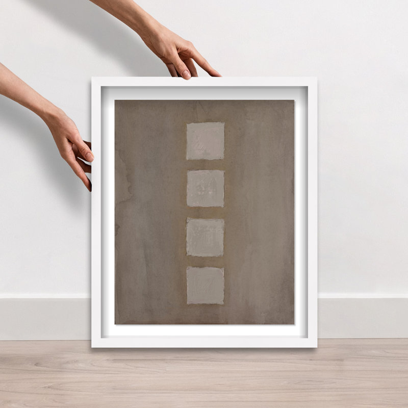 Order Shadowbox Abstract Print by Oliver Gal, Black Frame, 16 x 20, 17.5"H x 21.5"W, White Shadowbox
