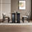 Retro rectangular dining table-861175667