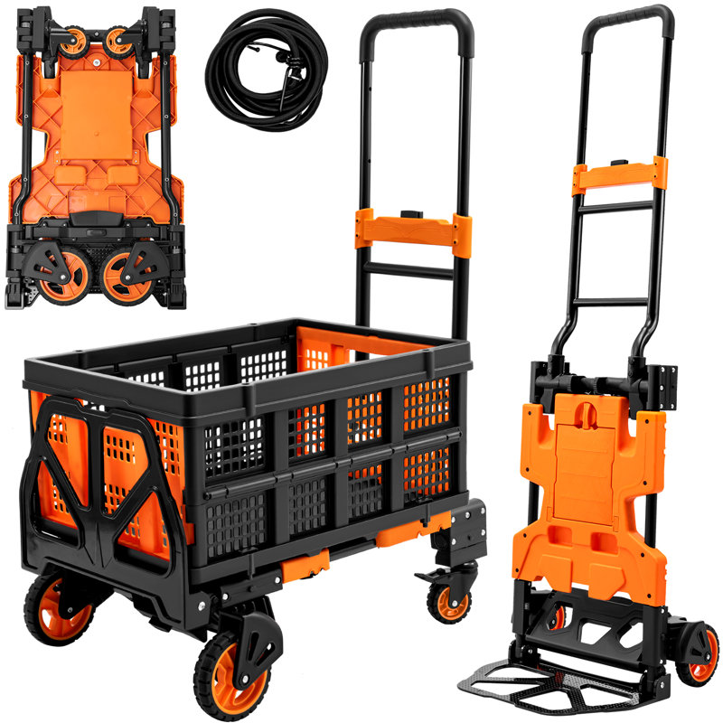 2 In 1 Folding Hand Truck, Orange
