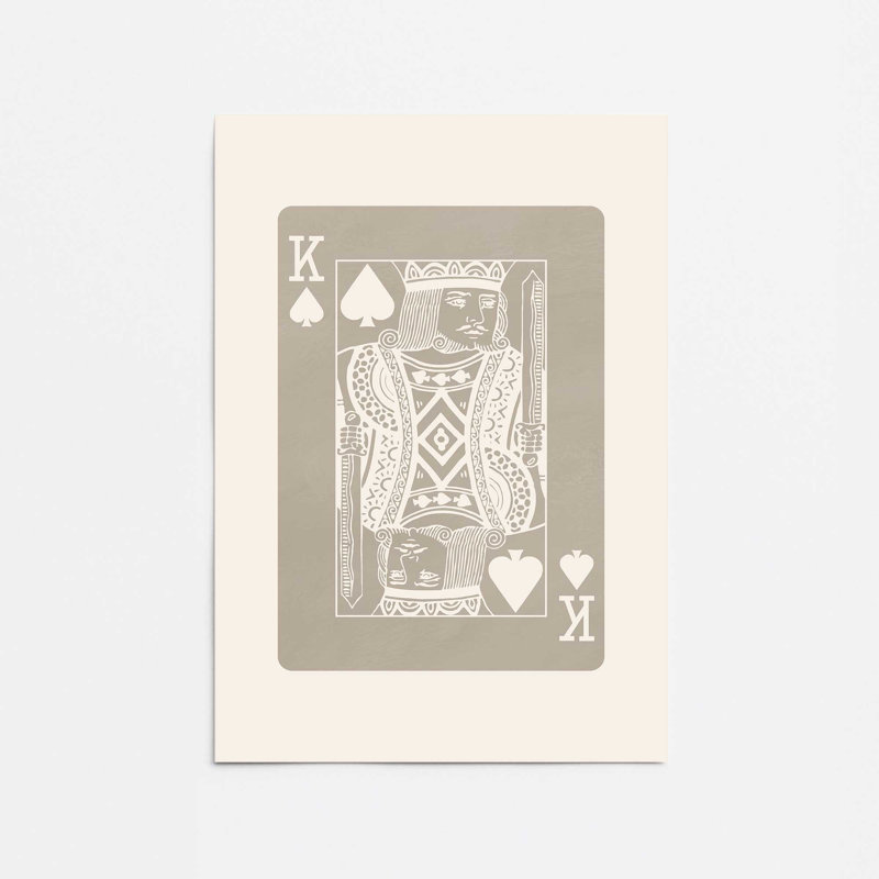 Imprimé en rouleau carte beige, H 20 po x l 16 po