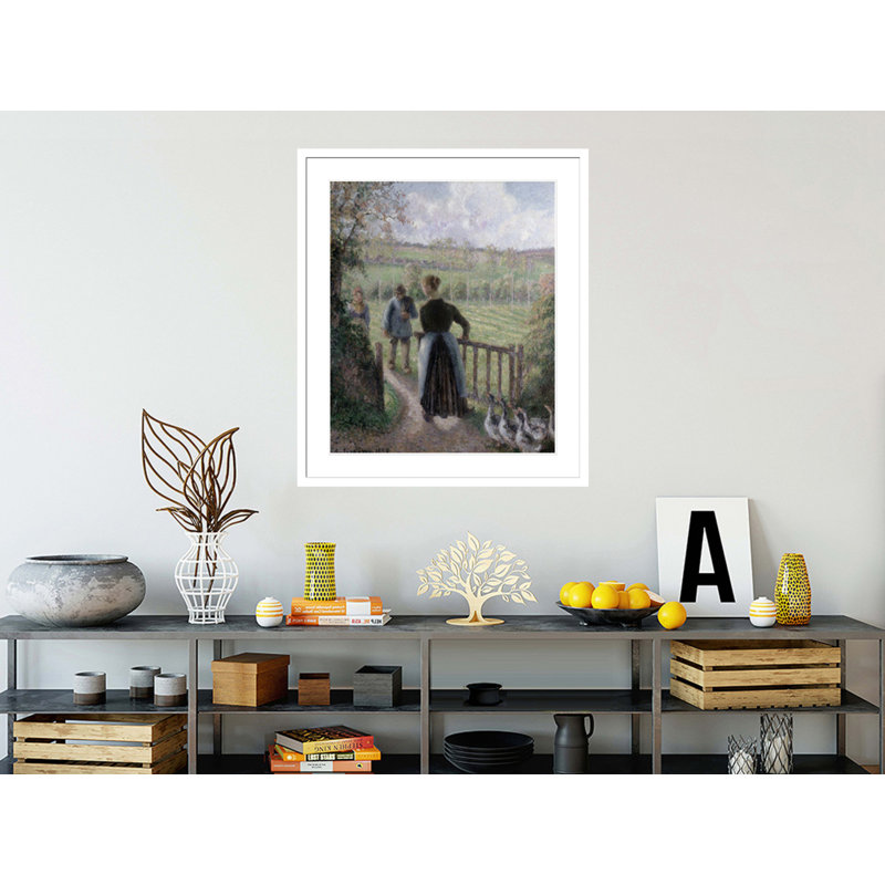 La femme aux oies par Camille Pissarro, H 38,87 po x l 33,5 po