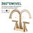 Centerset 2-handle Bathroom Faucet with Drain Assembly-100607419