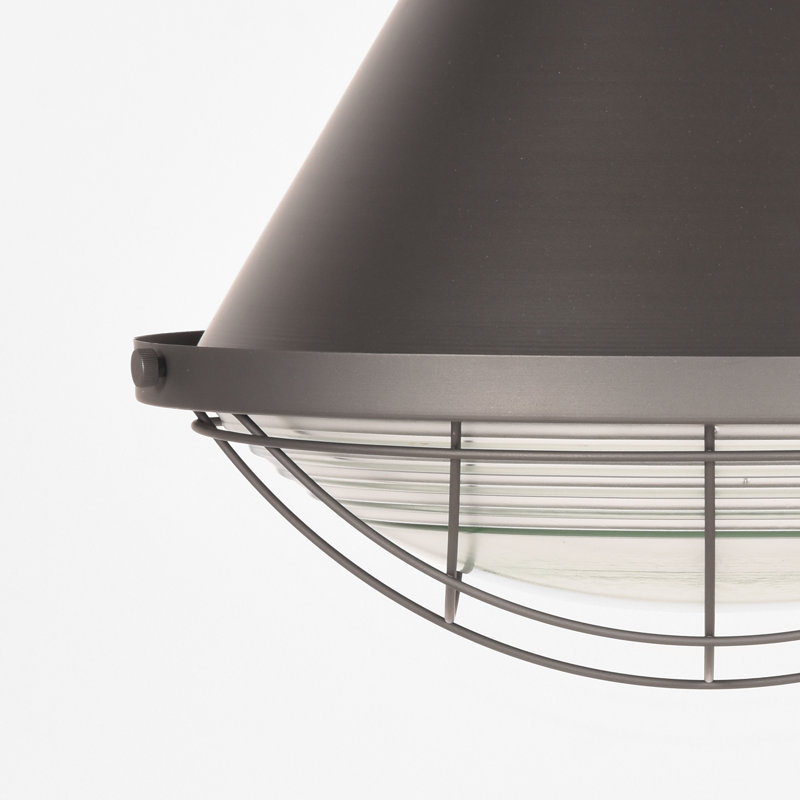 Anja 1 - Light Dome Pendant, Burned Steel
