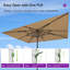 Parasol de table semi-automatique pour l'extérieur-551467735