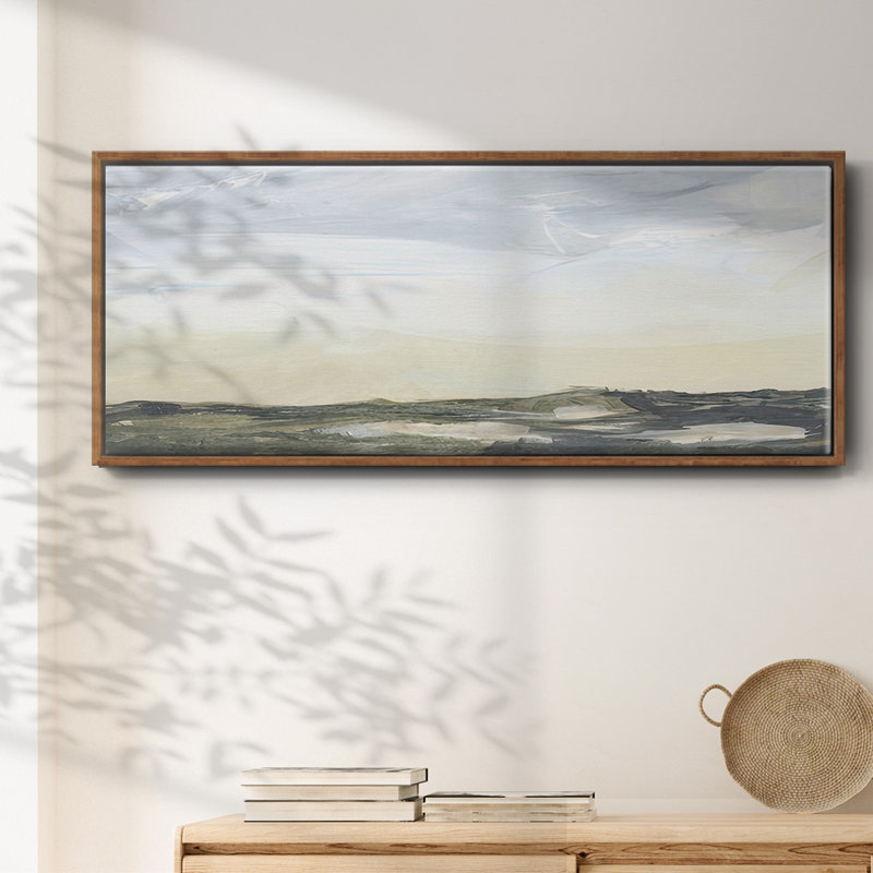 Green Ridge I- Framed Canvas