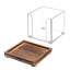 Porte-bloc-notes en bois acrylique