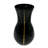 Santara Handmade Glass Table Vase for Flowers with Stripe Design-919533377