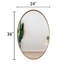 Hun Oval Vanity Mirror Wall Mounted Mirror Ideal for Bedroom, Entryway, Living Room-698440142-698440141