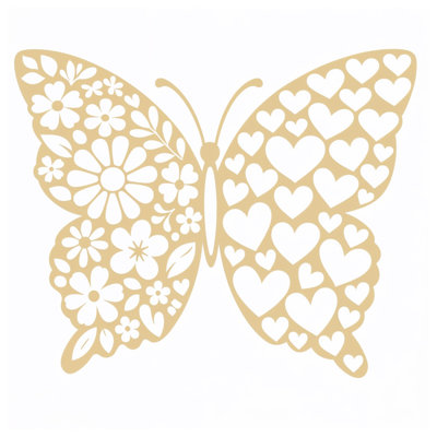 Butterfly Floral Hearts Comforter