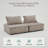 Tufted Upholstered Modular Lounge Accent Chair – Single, Comfy & Modern-934024421