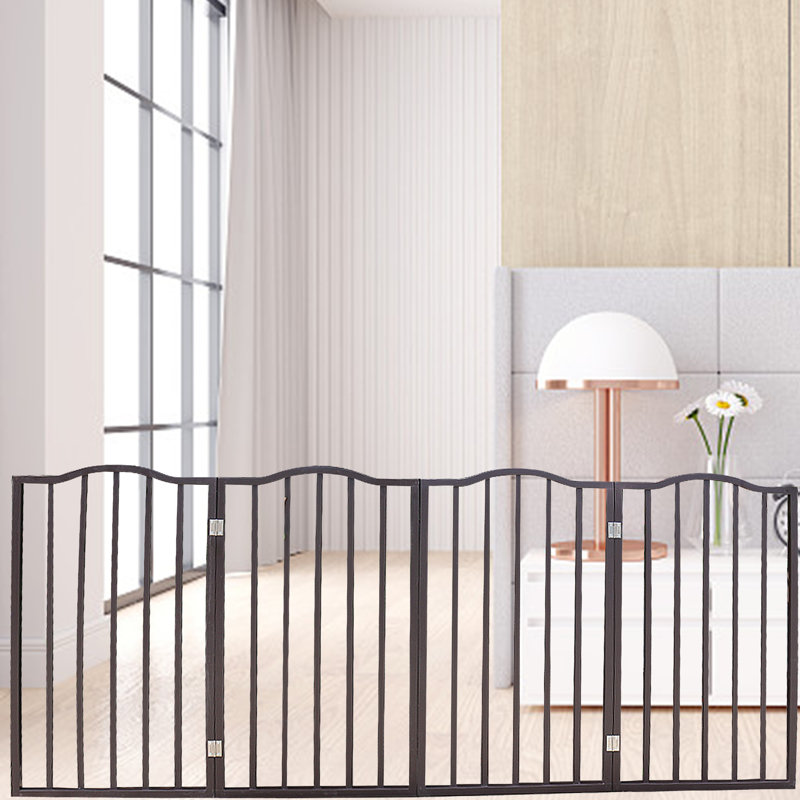Barrière pliante pour animaux autoportante