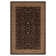 Tapis oriental noir / rouille Izaiah