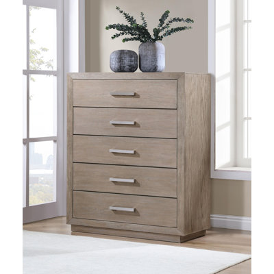 5-drawer Bedroom Chest Barley Brown
