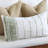  Striped Cotton Pillow Cover