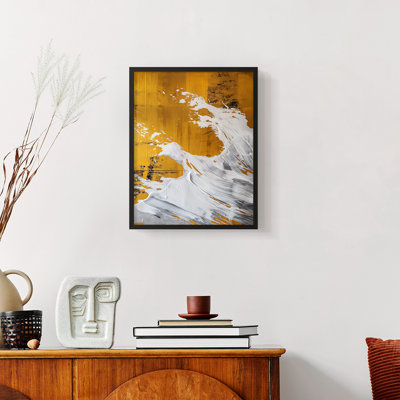 Série ABSTRACT CDxxviii - reproduction encadrée de qualité supérieure - prête à être accrochée - aucun clou requis