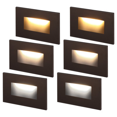 Essential Integrated LED Hardwired 120V Deck Light for Landscape Stair Step Indoor/Outdoor