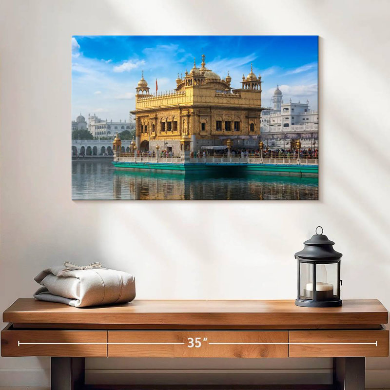 Lilie India's Golden Temple, H 16 po x l 24 po