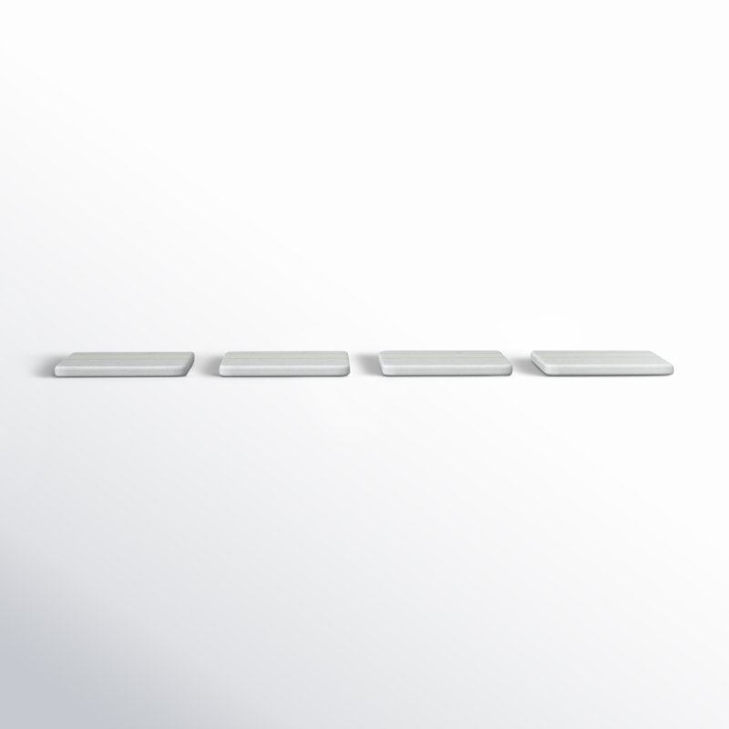 Marble Square 4 Piece Coaster Set