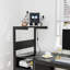 Bureau d'ordinateur avec prise de courant et tablettes de rangement (sans les chaises de bureau)-1847757947