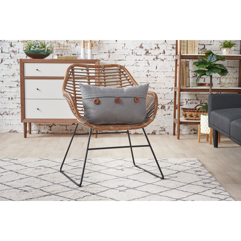 Envelope Lumbar Pillow, Gray