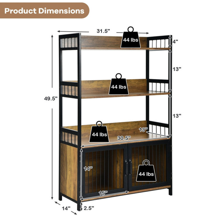 17 Stories Estevanell 31.5'' W Metal Shelving Unit - Wayfair Canada