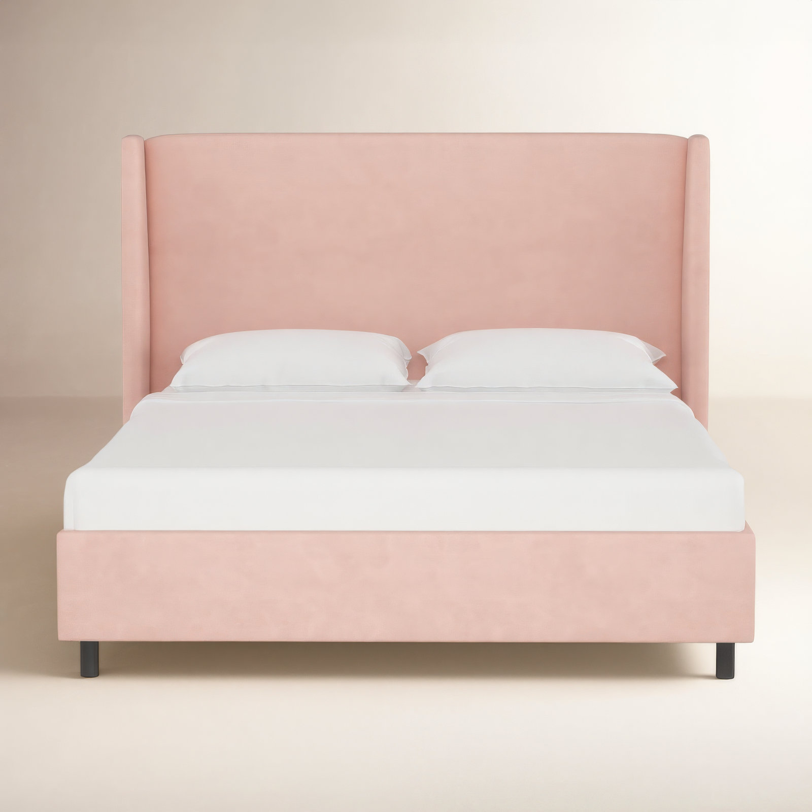 Tilly Upholstered Low Profile Platform Bed, California King, Classic Elephant Boucle