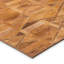Tapis décoratif en similicuir brun à motif mosaïque 1 pi 8 po x 2 pi 6 po-1914457887