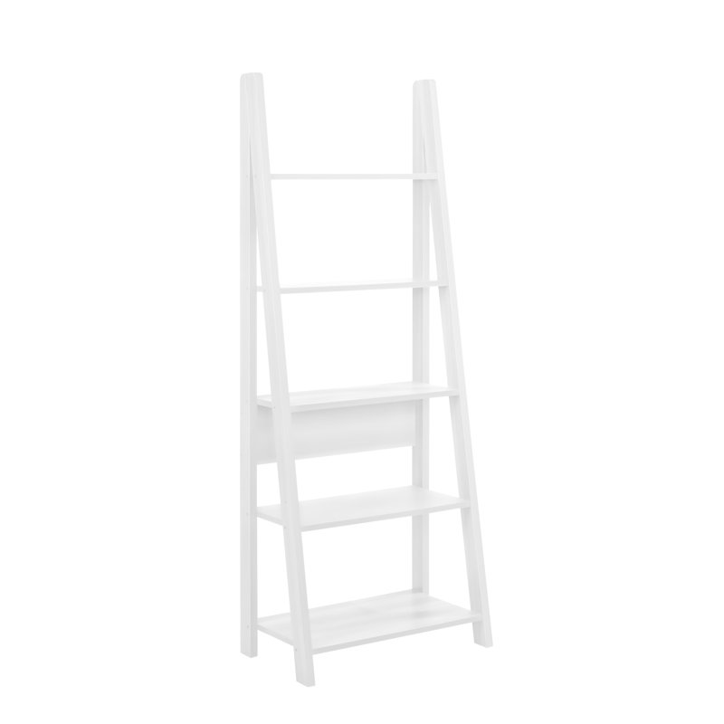 TIVA LADDER BOOKCASE, White, 64 cm x 17.5.4 cm x 36.7 cm