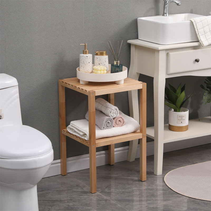 Marlice Solid Wood Bathroom Shelves