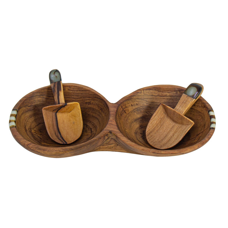 Plateau de service rustique olive