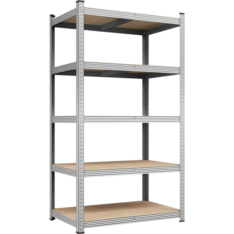 Étagère de rangement à 5 niveaux en H 71 po x l 35,5 po x P 16 po Lundys, Argent