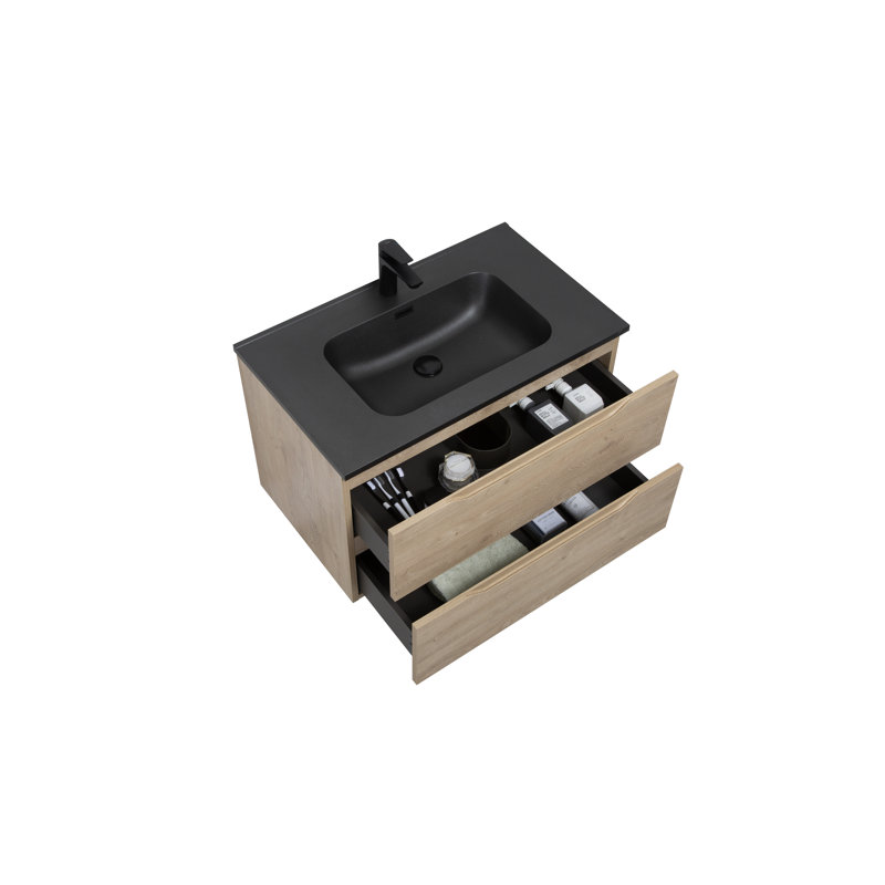  Combo 32 Inch Floating Vanity With A Integrated Top