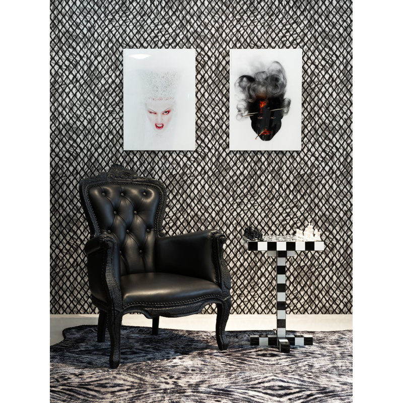 Smoke Leather Armchair
